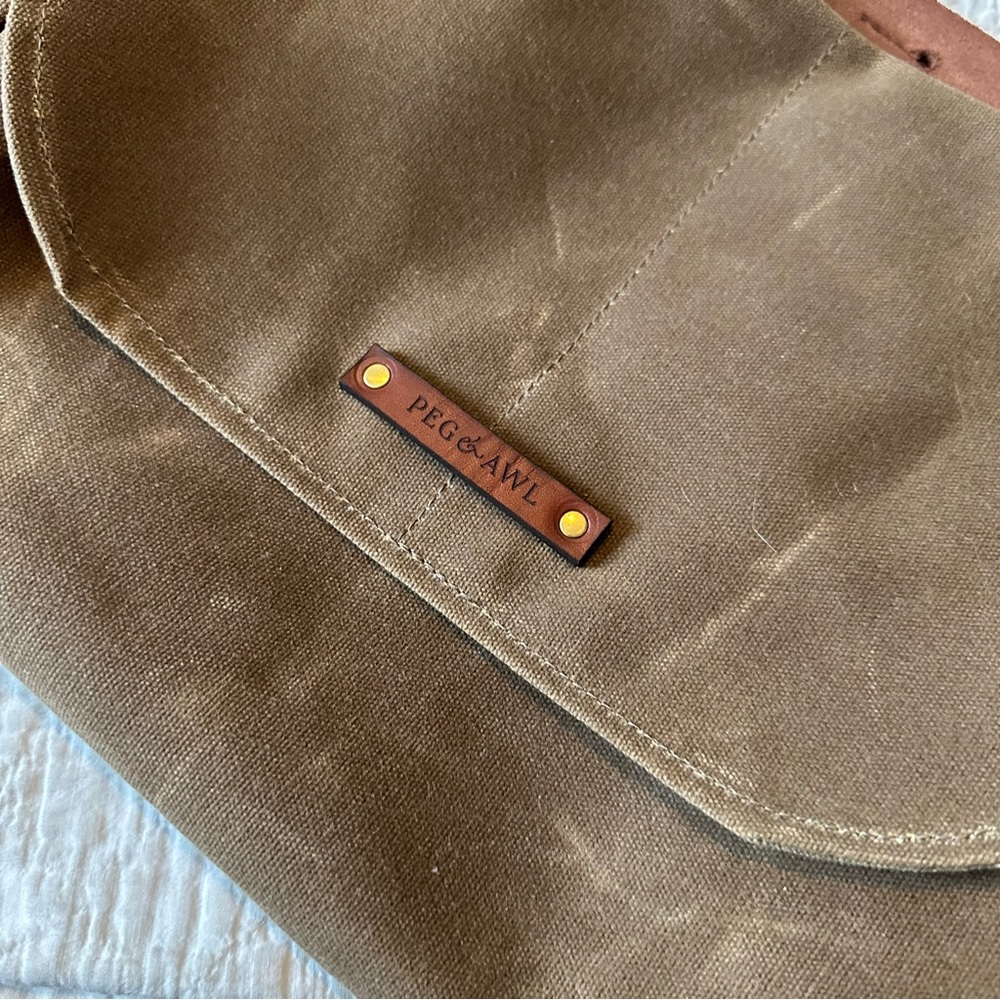 Peg & Awl Finch Satchel in Spice Waxed Canvas NWOT